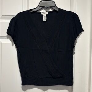 Japna Black Wrap Top